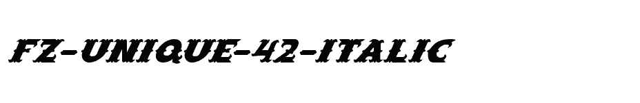 font FZ-UNIQUE-42-ITALIC download