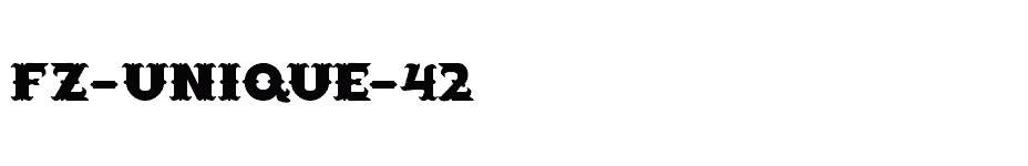 font FZ-UNIQUE-42 download