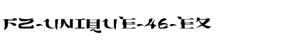 font FZ-UNIQUE-46-EX download