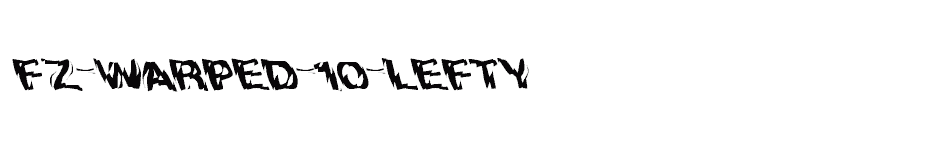 font FZ-WARPED-10-LEFTY download