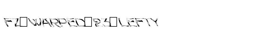 font FZ-WARPED-23-LEFTY download