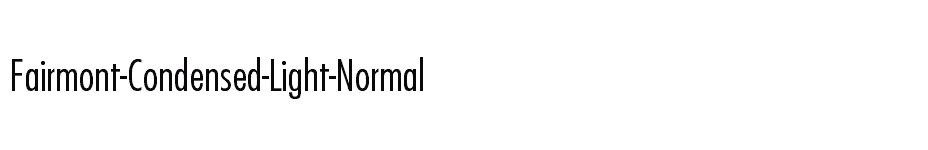 font Fairmont-Condensed-Light-Normal download