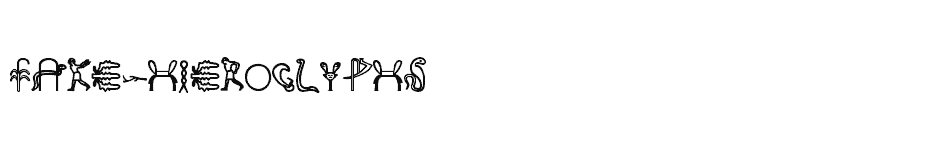 font Fake-Hieroglyphs download