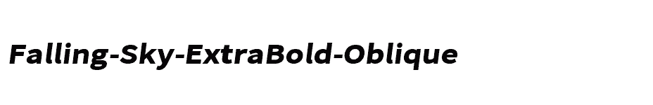 font Falling-Sky-ExtraBold-Oblique download