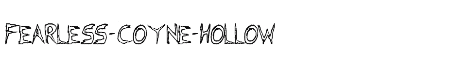 font Fearless-Coyne-Hollow download