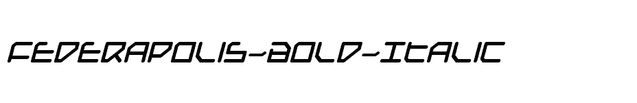 font Federapolis-Bold-Italic download