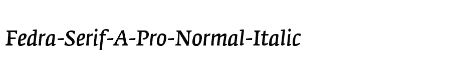 font Fedra-Serif-A-Pro-Normal-Italic download