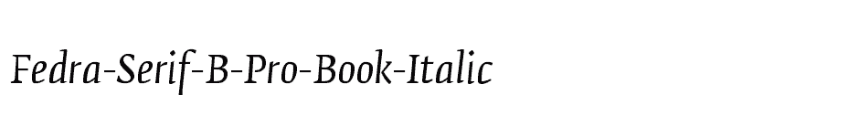 font Fedra-Serif-B-Pro-Book-Italic download