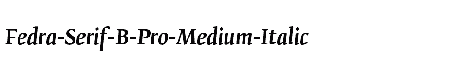 font Fedra-Serif-B-Pro-Medium-Italic download