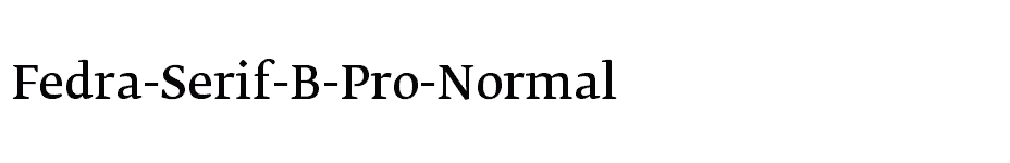 font Fedra-Serif-B-Pro-Normal download
