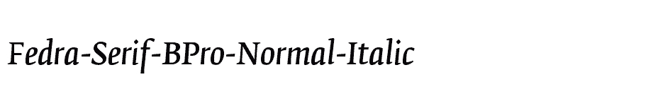 font Fedra-Serif-BPro-Normal-Italic download