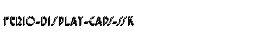 font Ferio-Display-Caps-SSK download