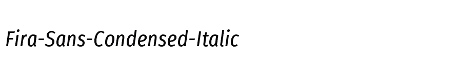 font Fira-Sans-Condensed-Italic download