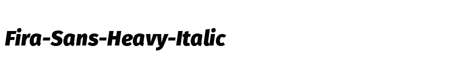 font Fira-Sans-Heavy-Italic download