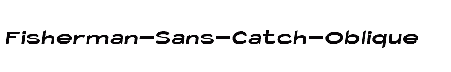 font Fisherman-Sans-Catch-Oblique download
