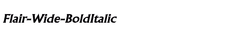 font Flair-Wide-BoldItalic download