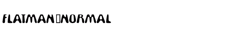 font Flatman-Normal download