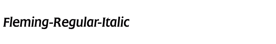 font Fleming-Regular-Italic download