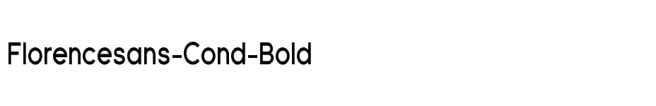 font Florencesans-Cond-Bold download