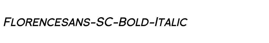 font Florencesans-SC-Bold-Italic download