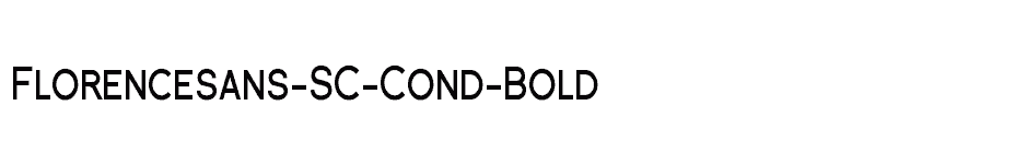 font Florencesans-SC-Cond-Bold download