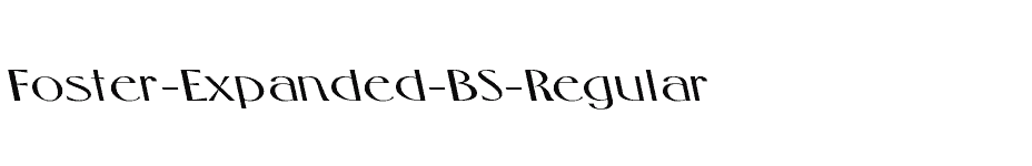 font Foster-Expanded-BS-Regular download