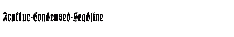 font Fraktur-Condensed-Headline download