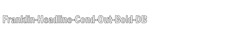 font Franklin-Headline-Cond-Out-Bold-DB download