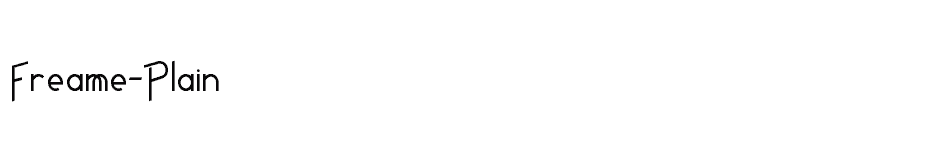 font Freame-Plain download