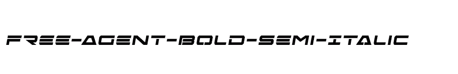 font Free-Agent-Bold-Semi-Italic download