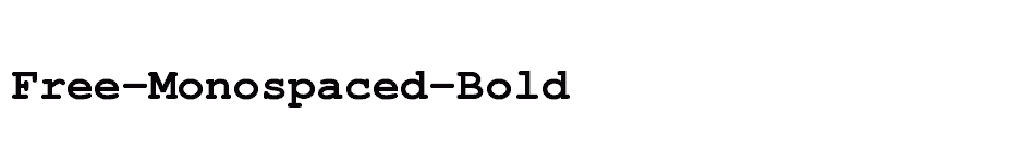 font Free-Monospaced-Bold download