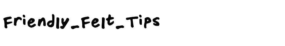 font Friendly-Felt-Tips download