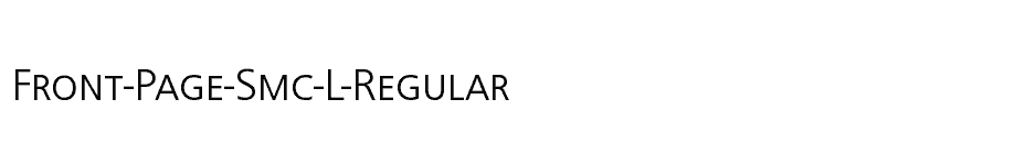 font Front-Page-Smc-L-Regular download