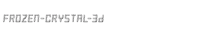 font Frozen-Crystal-3D download