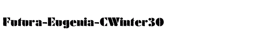 font Futura-Eugenia-CWinter30 download