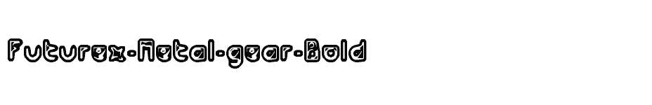 font Futurex-Metal-gear-Bold download