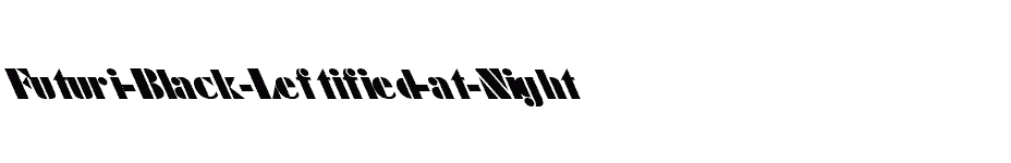 font Futuri-Black-Leftified-at-Night download