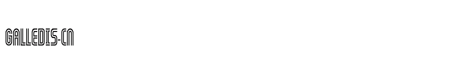 font GALLEDIS-Cn download