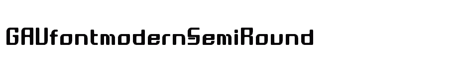 font GAUfontmodern-SemiRound download