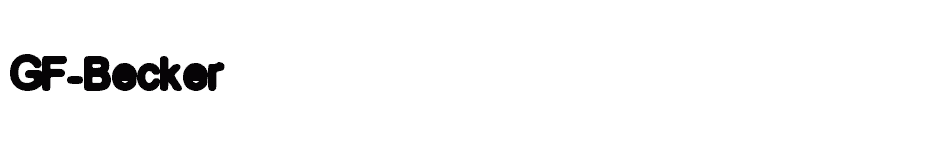 font GF-Becker download