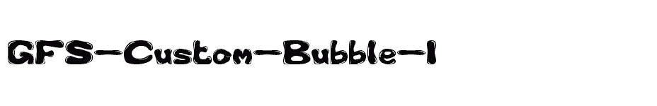 font GFS-Custom-Bubble-1 download