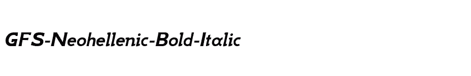 font GFS-Neohellenic-Bold-Italic download