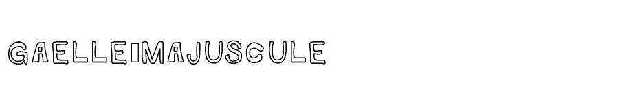 font Gaelle-MAJUSCULE download