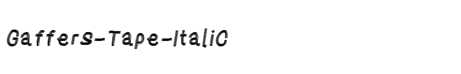 font Gaffers-Tape-Italic download