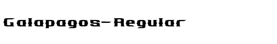 font Galapagos-Regular download