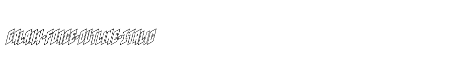 font Galaxy-Force-Outline-Italic download