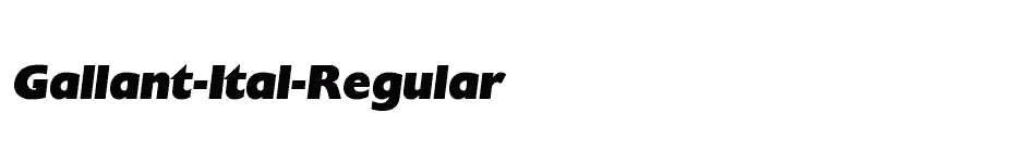 font Gallant-Ital-Regular download