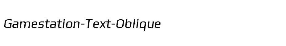 font Gamestation-Text-Oblique download