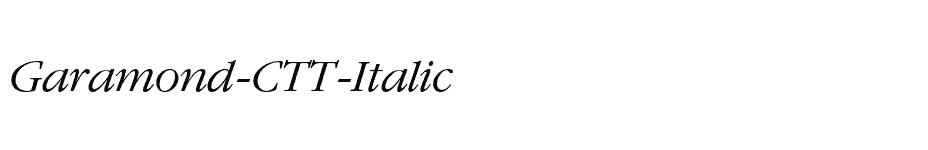 font Garamond-CTT-Italic download