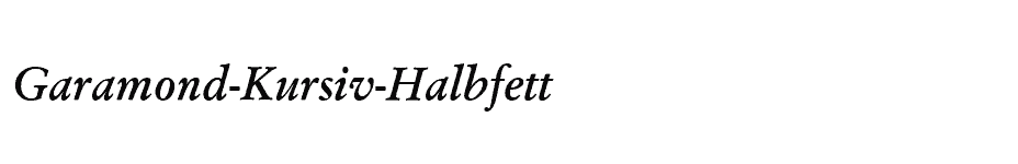 font Garamond-Kursiv-Halbfett download